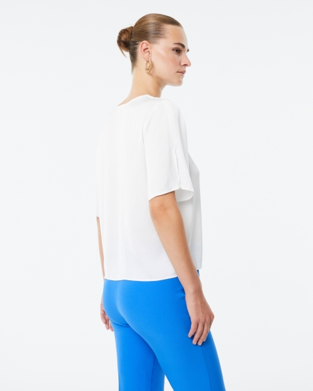 BLUSA RASO LISO RAYADO PAZ TORRAS 21148