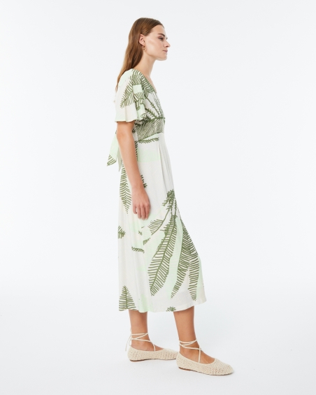VESTIDO ESTAMPADA MIDI PAZ TORRAS 31148