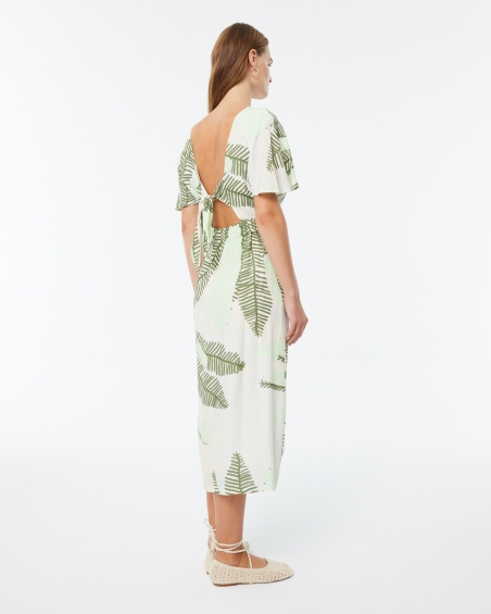 VESTIDO ESTAMPADA MIDI PAZ TORRAS 31148
