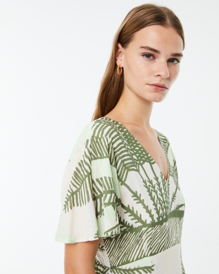 VESTIDO ESTAMPADA MIDI PAZ TORRAS 31148