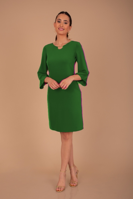 VESTIDO LISO MANGA FRANCESA 8410