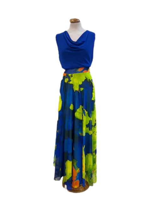 CONJUNTO FALDA LARGA COMBINADO 2546