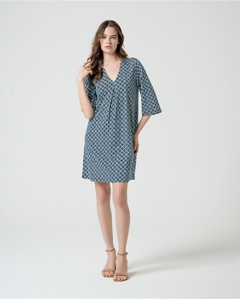 VESTIDO DIBUJO PLIEGUE SURKANA 515ODET711