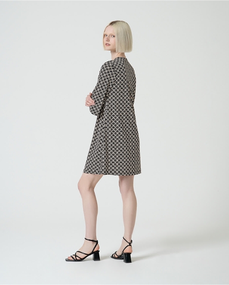 VESTIDO DIBUJO PLIEGUE SURKANA 515ODET711