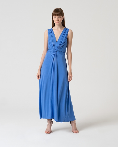 VESTIDO NUDO LISO LARGO SURKANA 525LIRO711