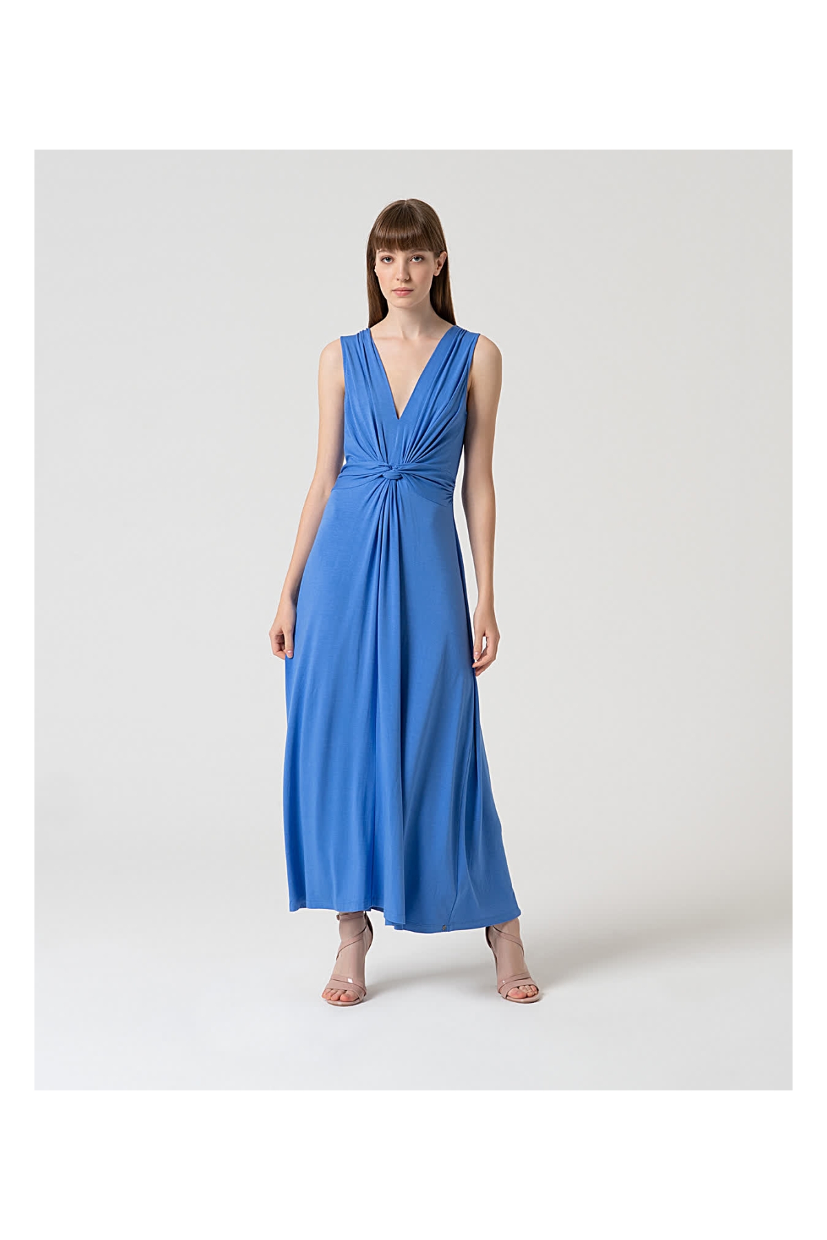 VESTIDO NUDO LISO LARGO SURKANA 525LIRO711