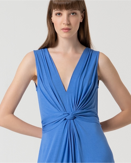 VESTIDO NUDO LISO LARGO SURKANA 525LIRO711