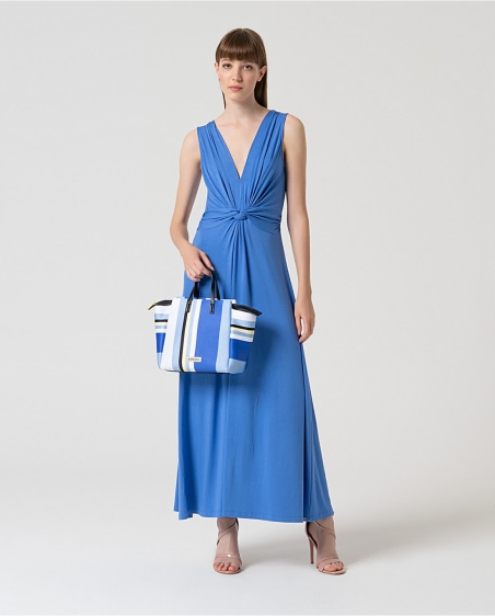 VESTIDO NUDO LISO LARGO SURKANA 525LIRO711