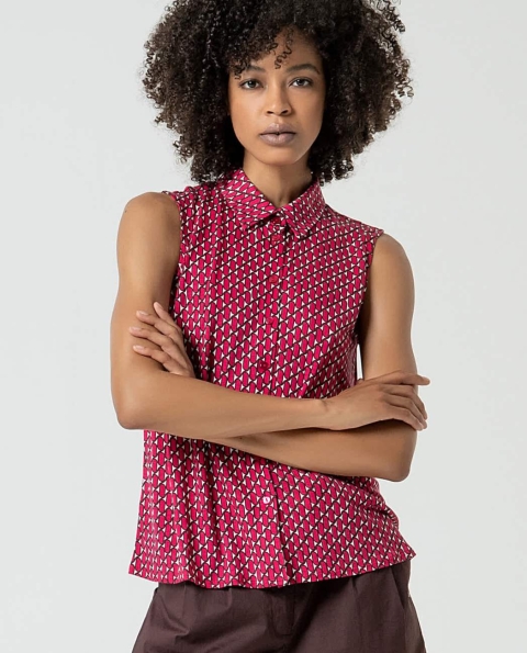 BLUSA SIN MANGA ESTAMPADA SURKANA 525RYON113