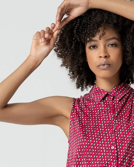 BLUSA SIN MANGA ESTAMPADA SURKANA 525RYON113