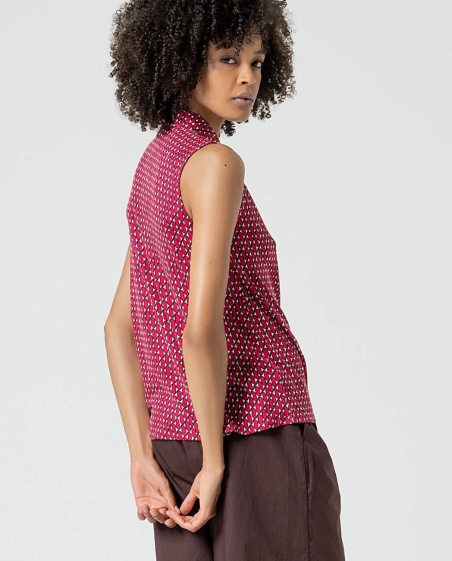 BLUSA SIN MANGA ESTAMPADA SURKANA 525RYON113