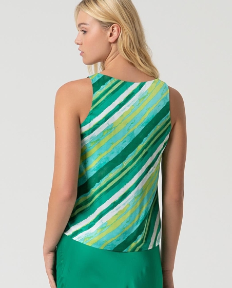 BLUSA TIRANTE ESTAMPADO DIAGONAL SURKANA 525ORSA024