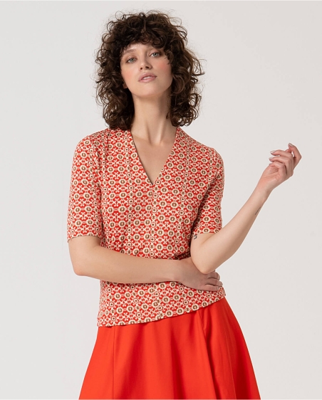 CAMISETA CUELLO ESTAMPADA SURKANA 515KAVI018