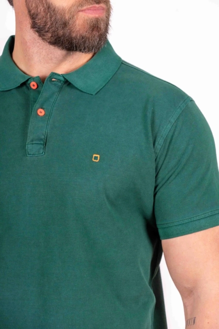 POLO LISO LAVADO M/C