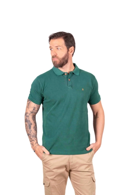 POLO LISO LAVADO M/C