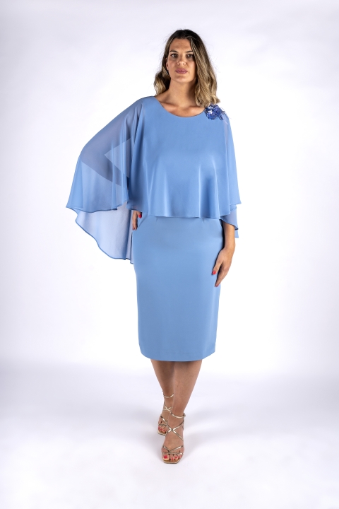 VESTIDO CAPA LISO EVASSE 38119