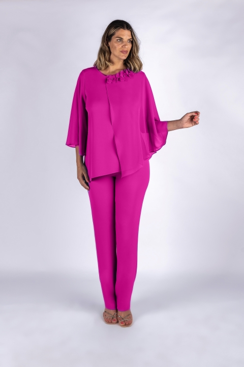 CONJUNTO PANTALON CRUZADO LISO EVASSE 290001