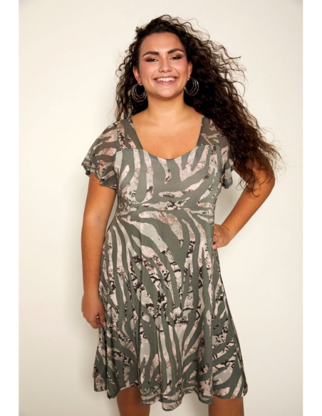 VESTIDO COMBI TUL ANVITO 4684